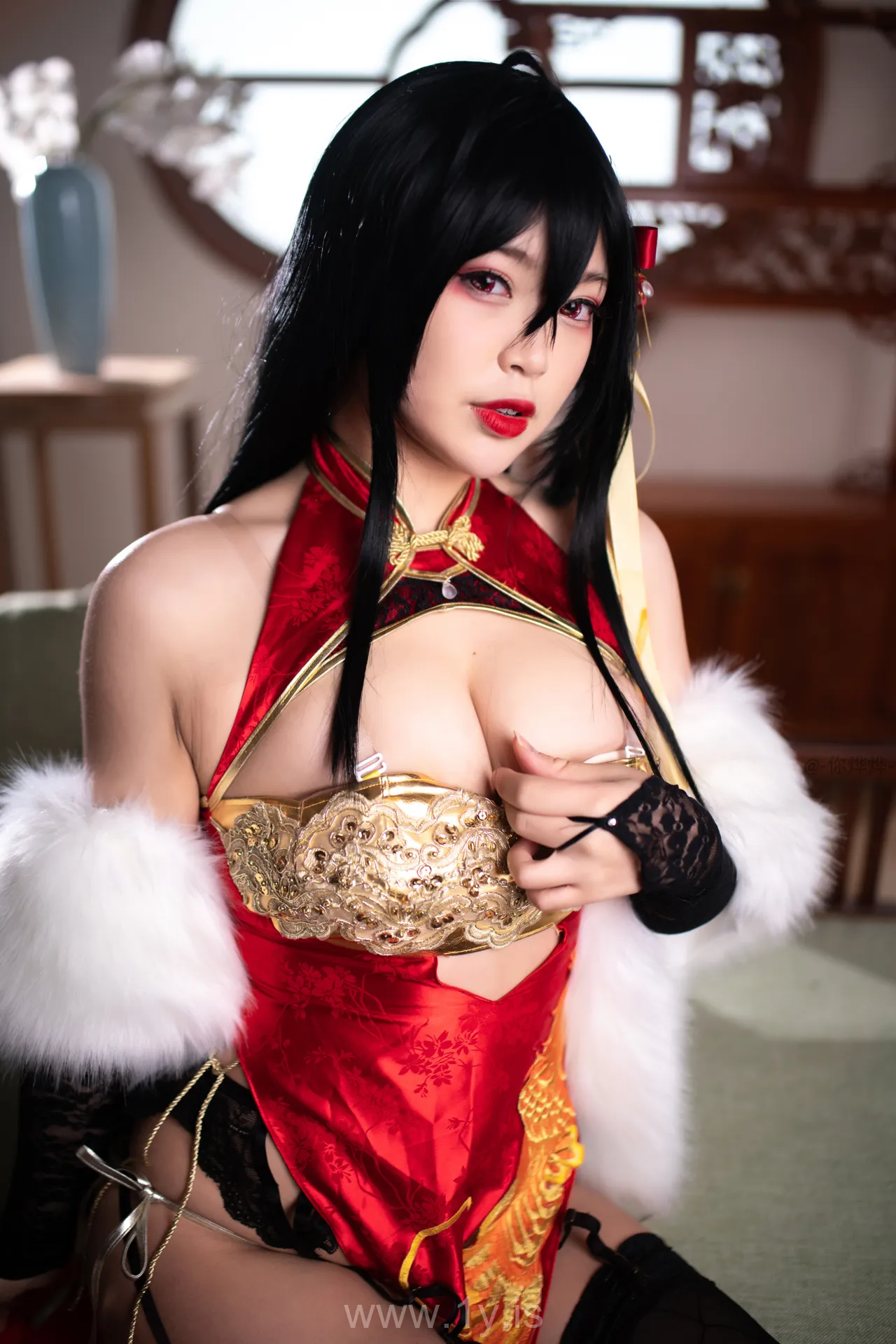 Coser@白烨 NO.013 Fancy Asian Cutie 大凤旗袍新年限定